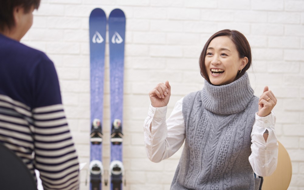 上村愛子さん ハピスノ編集長 この冬 親子でスキー場に行ってみませんか ファミリースキー情報サイト ハピスノ Happy Snow Kids